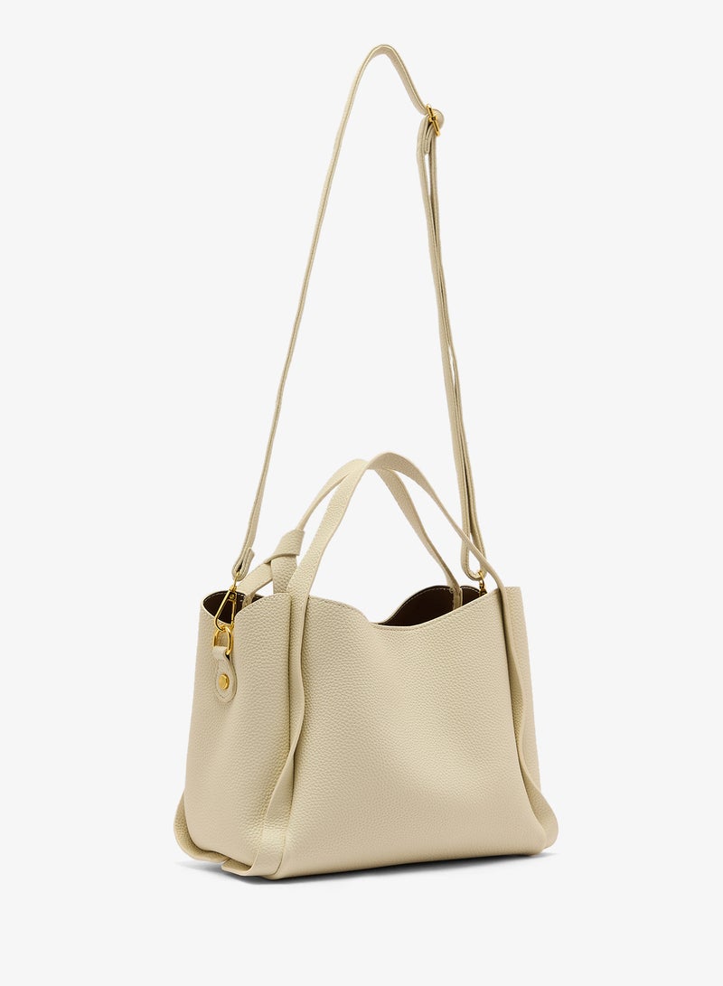 ELLA bucket bag with top handle and strap - Image 2